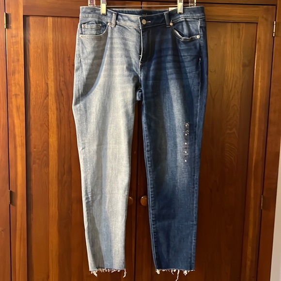 Soho Denim - Soho Light and Dark Rinse Boyfriend Jeans